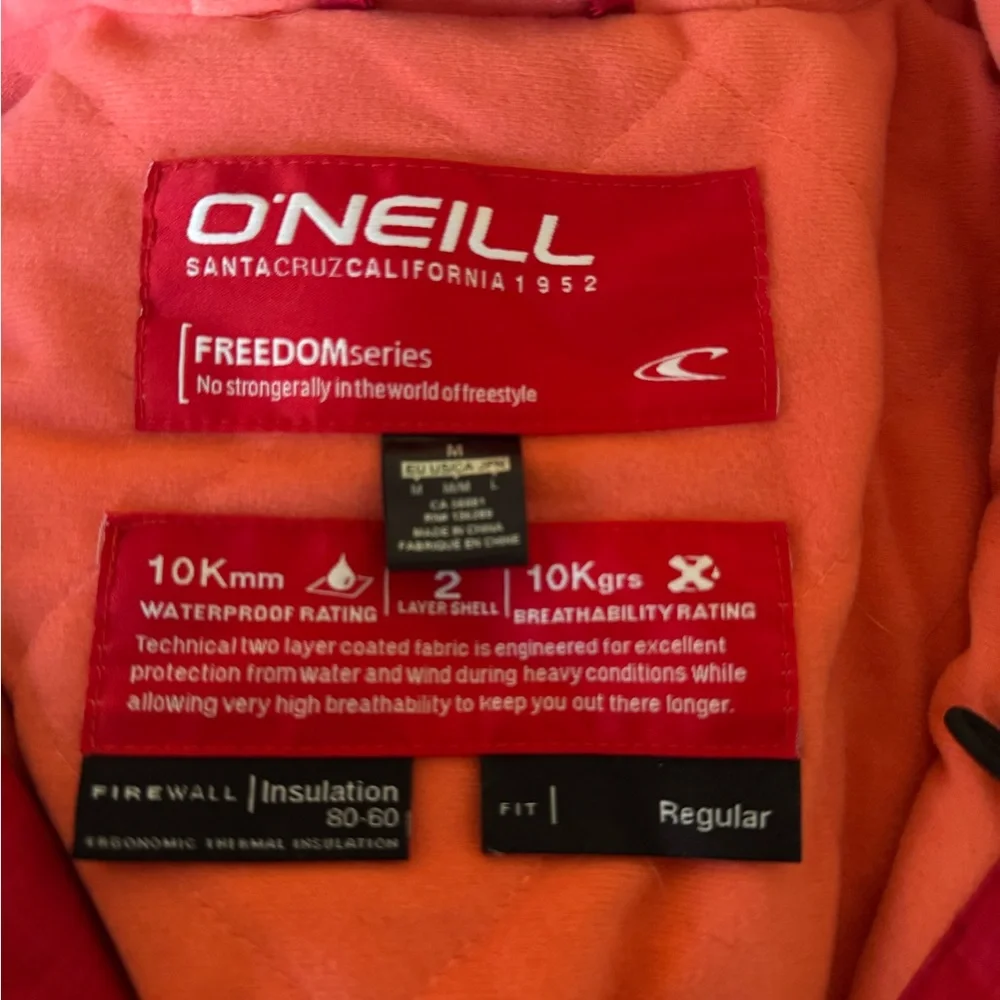 O'Neill Red Ski Jacket - Picture 2 of 5